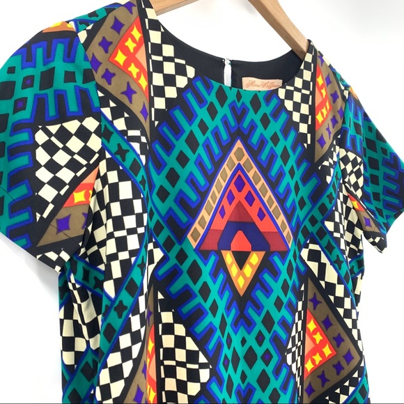 Mara Hoffman Geometric Patterned Shift Dress sz XS - Picture 5 of 5